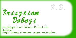 krisztian dobozi business card